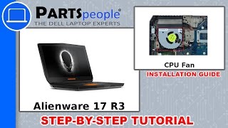 Dell Alienware 17 R3 P43F002 CPU Fan HowTo Video Tutorial [upl. by Nahtad]