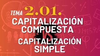 201 Capitalización simple vs Capitalización Compuesta [upl. by Nnaassilem]