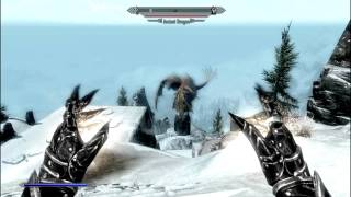 Skyrim Two shotting an Ancient Dragon [upl. by Bax]