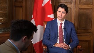 Entretien exclusif avec Justin Trudeau avant le G7 [upl. by Eednarb370]