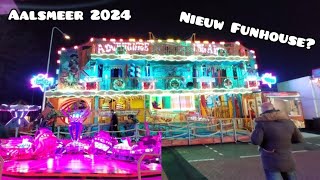 Kermis Aalsmeer 2024  Nieuw funhouse voor NL [upl. by Lectra]