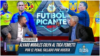 A GRITOS Tuca Ferretti se enfrenta a Álvaro Morales por penal de Huerta vs Nahuel  Futbol Picante [upl. by Adnac]