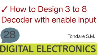 DecoderHow to design 3 to 8 Decoder [upl. by Ylenaj]