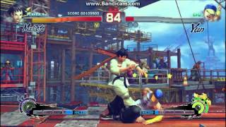 Super Street Fighter 4 Arcade Edition PC  Makoto 5 continues walkthrough 1 of 4 [upl. by Ecilahs]