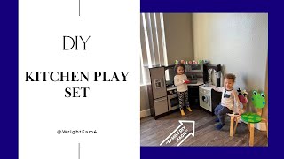 Family Fun DIY Kitchenette Build with Our Little Helpers [upl. by Aramaj]