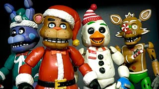 FUNKO FNAF HOLIDAY ACTION FIGURES UNBOXINGREVIEW  Five Nights at Freddys Merch Review [upl. by Risley224]