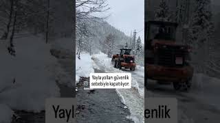 Çamlıhemşin ilçesindeki yayla yolları kapatılıyor [upl. by Kentiggerma]