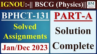 BPHCT 131 Solved Assignment 2023  BPHCT 131 Assignment Solution 2023  June  Dec 2023  IGNOU [upl. by Market186]