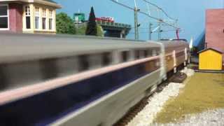 Afternoon With Amtrak on the Northeast Corridor HO Scale [upl. by Wehttam]