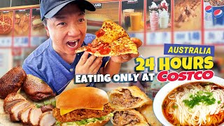 24 Hours Eating ONLY at Costco in Sydney Australia  BEST Costco Noodles EVER [upl. by Strauss]