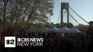 NYC Marathon 2024 first wave takes off from Staten Island [upl. by Artnoed814]