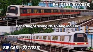 KHI amp SIE Meetup KHI C151 087088 Departing amp SIE C651 237238 Arriving NS16 Ang Mo Kio [upl. by Odlaner]