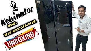 KELVINATOR SBS REFRIGERATOR 🔥UNBOXING AND FULL DETAILS [upl. by Raasch]