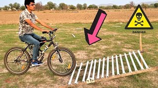 80 CC Petrol Bicycle VS Tubelights Experiments  Crazy XYZ [upl. by Llorrad]