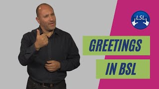 Greeting Lesson 3  British Sign Language For Beginners [upl. by Aharon]