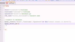 PHP Tutorial  28  Creating Connection and Tables for Game [upl. by Aenej428]