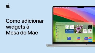 Como adicionar widgets à Mesa do Mac  Suporte da Apple [upl. by Dorkus192]