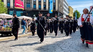 Korpsglede Oslo 2023 Nøtterøy musikkorps Egertorget [upl. by Suirauqram]