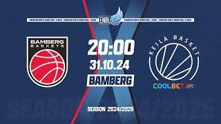 Bamberg Baskets v Keila Coolbet  Oct 31 2024 800 PM  ENBLeague 202425 [upl. by Araik]