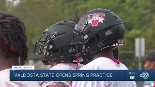 Valdosta State football opens spring practice [upl. by Wenger]