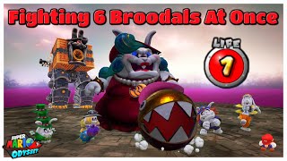 What If You Fight 6 Broodals At The Same Time With 1 LIFE DAREDEVIL MODE  Super Mario Odyssey [upl. by Gifferd292]