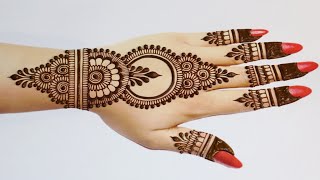 Easy Stylish Mehndi design for BackhandSimple Mehandi designMehandi ka designMehndi designsHenna [upl. by Idaf]