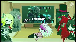 Hazbin Hotel reacts to Deku and Retrospecter  Read Description please [upl. by Hanoy606]