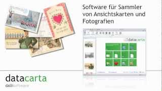 datacarta  Software für Sammler von Postkarten und historischen Fotografien [upl. by Humbert]