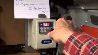 MACHINE SHOP TIPS 140 Programming the VFD Variable Frequency Drive tubalcain [upl. by Kerwon]