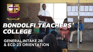 Bondolfi Teachers College Intake 28 General amp ECD 23 Orientation [upl. by Euqinahc685]