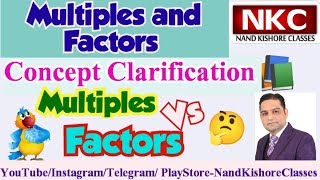 What are Multiples amp Factors  Difference between Multiples amp Factors  Concept clarification [upl. by Harding]