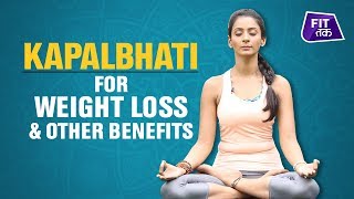 Kapalbhati Pranayama for Weight Loss  Fit Tak [upl. by Colby]