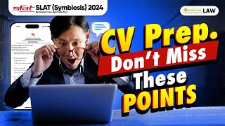 Symbiosis Law School SLAT 2024 Dont Miss These Points For CV Preparation slat2024 [upl. by Tierza230]