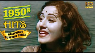 1950s Super Hit Suhaane Bollywood Songs  Top Vintage Video Songs [upl. by Nittirb]