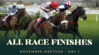 All race finishes from day 1 of the November Meeting at Cheltenham Racecourse [upl. by Sherwynd]