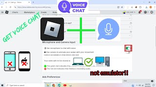 Get Voice Chat on pclaptop in Roblox no emulator  no smartphone [upl. by Nospmis]