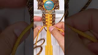 Wide Paracord Bracelet Cobra Knuckle Knot Tutorial [upl. by Uranie368]