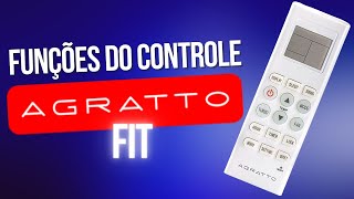 Controle REMOTO Ar condicionado Agratto Fit COMO USAR 🤔 [upl. by Atidnan]