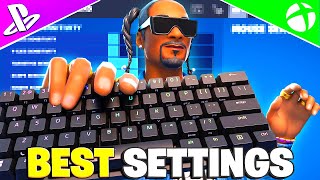 NEW Best Keyboard SETTINGS  Sensitivity In Chapter 2 Remix Fortnite Tutorial [upl. by Wenoa]