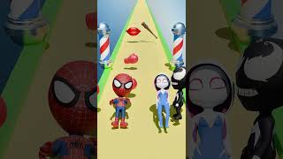 GTA V New Punch amp Kiss Run Red Spidey Vs Spider Gween Funny Challenge gta [upl. by Newkirk]