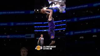 LBJ FINDS KNECHT CUTTING 👀 nba nbahighlights lebronjames lakers [upl. by Amein]