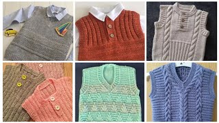 ✅Örgü süveter  Easy knitted baby cardigan sweater coat or jacket sweater knitting models crochet [upl. by Arita103]