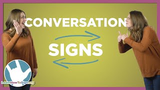 30 Signs You Need to Know for Basic ASL Conversations [upl. by Kalli]