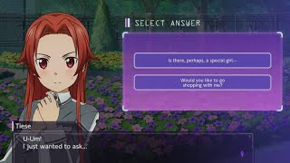 Eugeos Social Mission quotThe Girl I Lovequot correct answers  Sword Art Online Alicization Rising Steel [upl. by Alian]