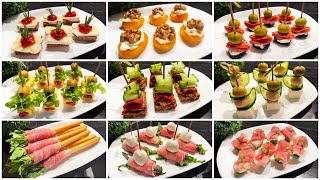 TOP 9 Schnelle PartySnacks Einfache Fingerfood für Partys und Buffet in 5 Minuten [upl. by Derriey144]