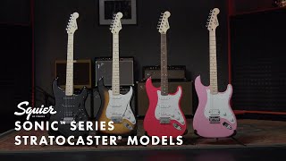 Exploring the Squier Sonic Series Stratocaster Models  Fender [upl. by Narret]