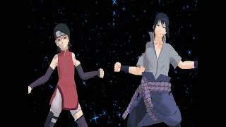 Policeman Dance Sasuke Sarada mmd Naruto [upl. by Carlisle]