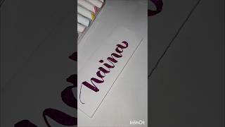 Comment your name trending calligraphy viralvideo viralsong handwriting viralshorts [upl. by Nyltiak]