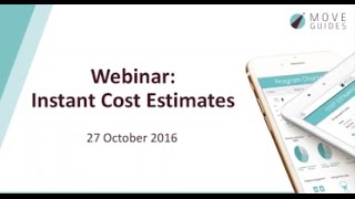 Webinar Cost Estimate Tool  October 2016 [upl. by Nylannej440]