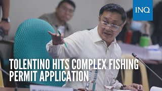 Tolentino hits complex fishing permit application [upl. by Garrik266]